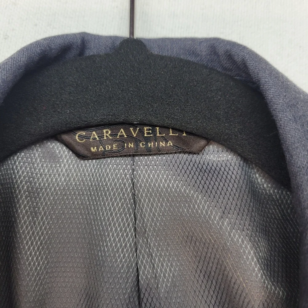 Caravelli Blazer Youth 12R Gray Charles 2B Single Breasted‎ Suit Jacket